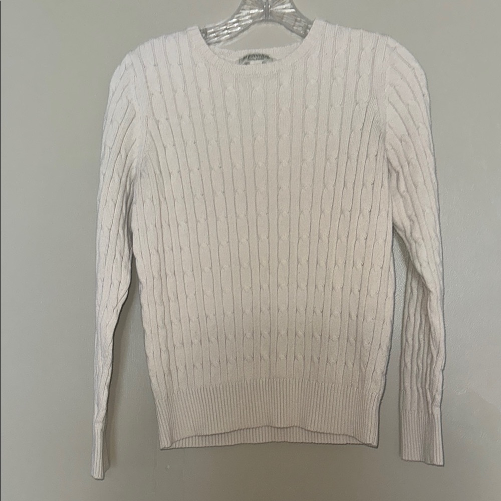St. John's Bay White Crew Neck Sweater